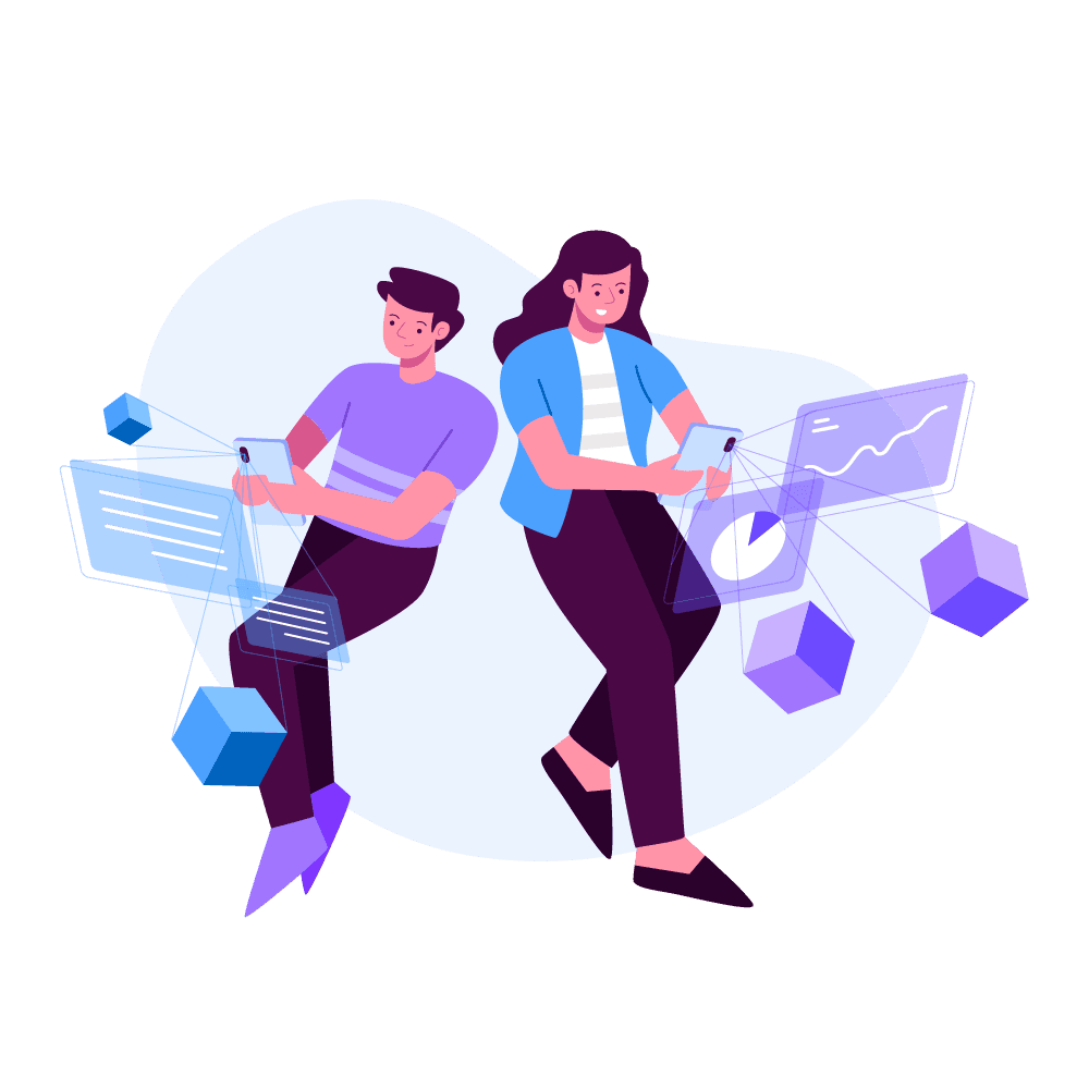 Custom software solution illustration